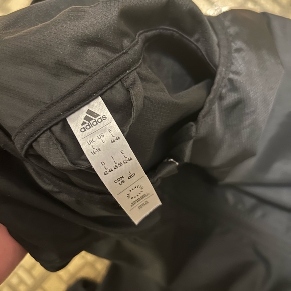 Adidas Men's Black Hooded Windbreaker - Picture 3 of 3